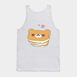 Kawaii Bear Mascotte Pancake Tank Top